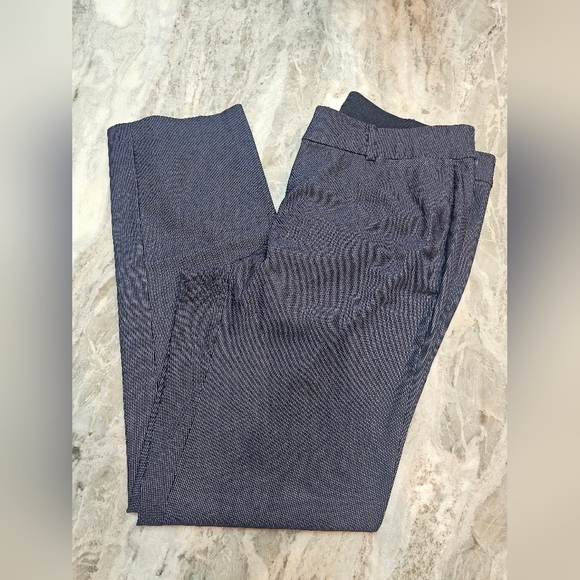 Lane Bryant The Allie Pinstripe Pants Sz 16R Navy Straight - Picture 8 of 9